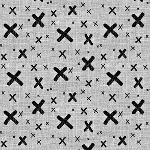 X`s on linen 