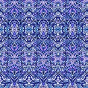 Interwoven Blues (and purples)