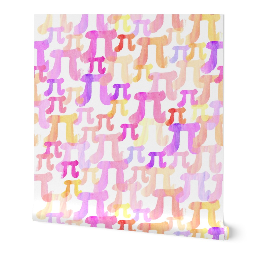 Watercolor Pi (Pink)