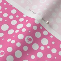 SMALL Pink & White Pawfect Dots