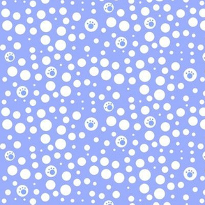 SMALL Blue & White Pawfect Dots