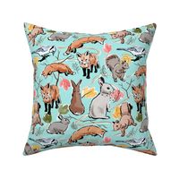 Woodland Creatures Blue