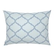 Valencia Trellis in Blue-Gray and Navy