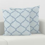 Valencia Trellis in Blue-Gray and Navy