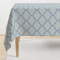 Valencia Trellis in Blue-Gray and Navy