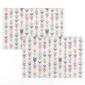 Fletching Arrows // Small Scale // Pink,Grey,Mint,Peach