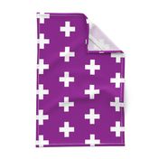 Deep Magenta Crosses - Purple Plus Signs