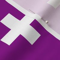 Deep Magenta Crosses - Purple Plus Signs
