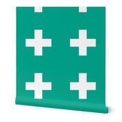 Teal Marine Crosses - Teal Plus Signs