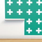 Teal Marine Crosses - Teal Plus Signs