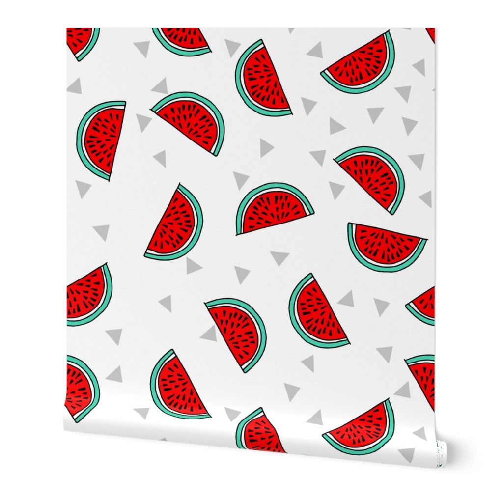 Watermelon - Cardinal Red/Light Jade - Small Version by Andrea Lauren