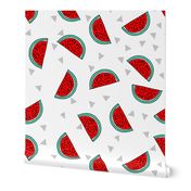 Watermelon - Cardinal Red/Light Jade - Small Version by Andrea Lauren