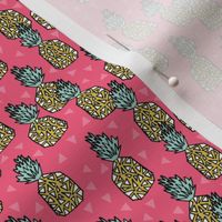 pineapple // small pink pineapple sweet kids summer tropical fruits