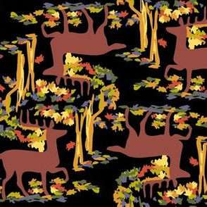 Autumn Deer, black