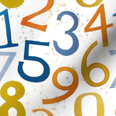 Happy Math Numerals Coordinate