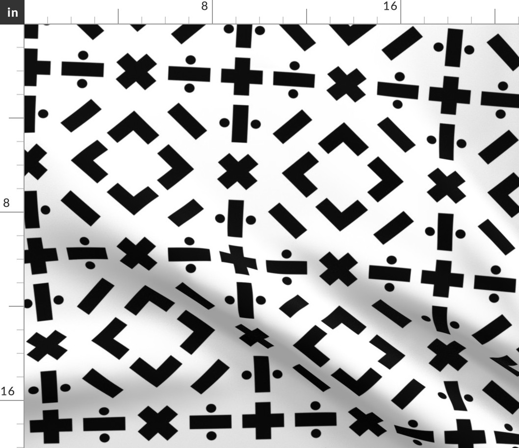 math symbols - solid black on white