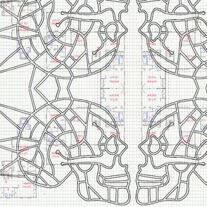 Spiked Skull Map (design 2)-ed-ed