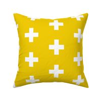 Golden Yellow Crosses - Yellow Plus Signs