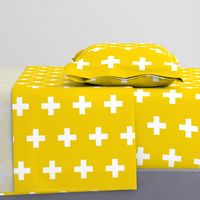 Golden Yellow Crosses - Yellow Plus Signs