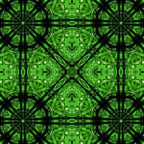 Stained Glass Tile Grid- Green