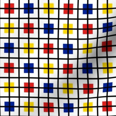 Windowpane Plaid, Plaid 2 for Mondrian by Su_G_©SuSchaefer