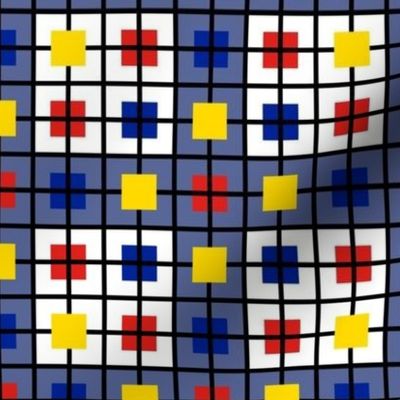 A windowpane plaid for those who like Mondrian by Su_G_©SuSchaefer