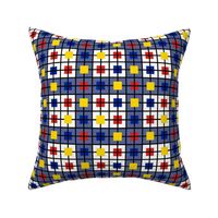 A windowpane plaid for those who like Mondrian by Su_G_©SuSchaefer