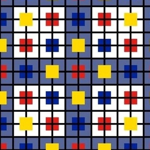 A windowpane plaid for those who like Mondrian by Su_G_©SuSchaefer