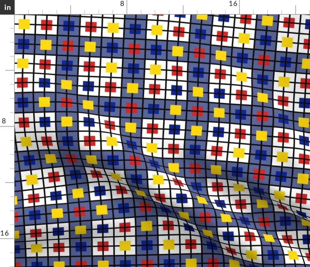 A windowpane plaid for those who like Mondrian by Su_G_©SuSchaefer