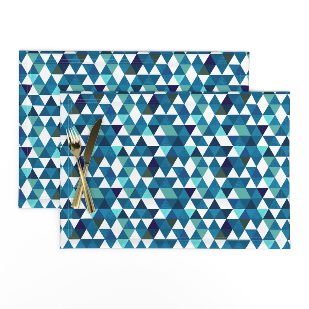 indigo triangles // small