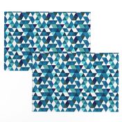 indigo triangles // small