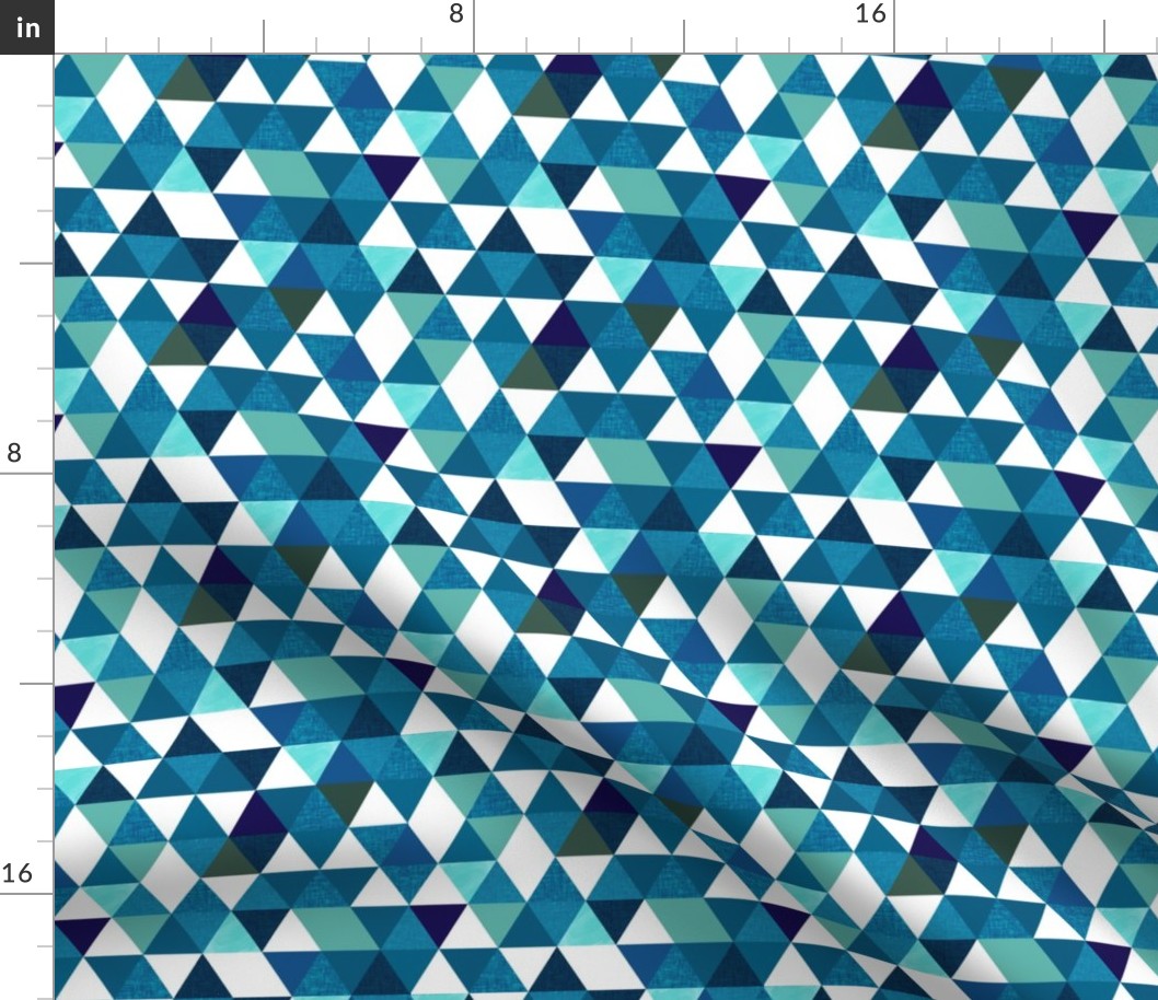 indigo triangles // small