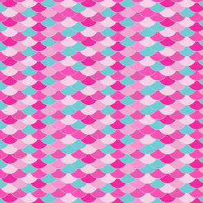 dragon scales pink and mint