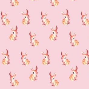 Bunny Scatter in Rose Pink