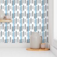 SMALLSCALE chevron stripe in sky blue