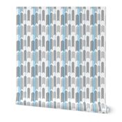 SMALLSCALE chevron stripe in sky blue