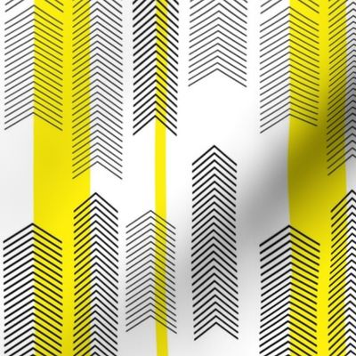 SMALLSCALE chevron stripe in yellow