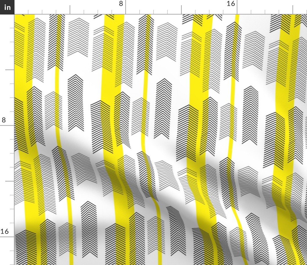 SMALLSCALE chevron stripe in yellow