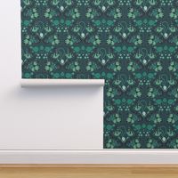 Under the Sea Damask Green