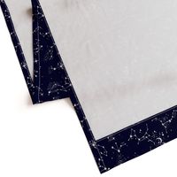 Zodiac Constellations in Night Navy