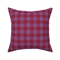 gingham mesh red lilac