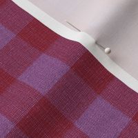 gingham mesh red lilac