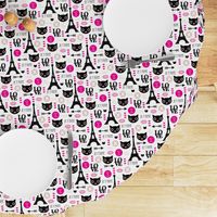 Paris mon amour cute eiffel tower kitten and love icons for valentines day