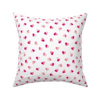 Abstract scandinavian style pastel pink hearts love print for Valentine