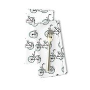 Dutch Amsterdam hipster bike illustration scandinavian themed pattern