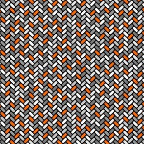 Gray and Orange Weave