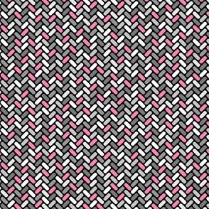 Gray and Pink Weave
