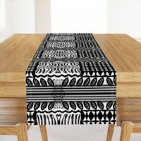 Black and White African-Inspired Patt