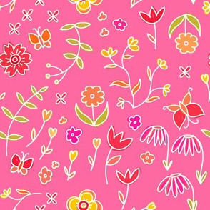 Petite flowers - pink