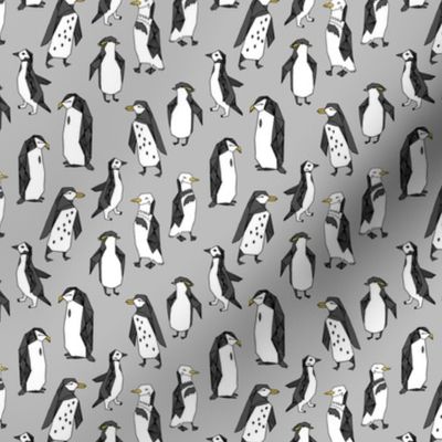 Huddle of Penguins - Slate (Tiny Version) by Andrea Lauren